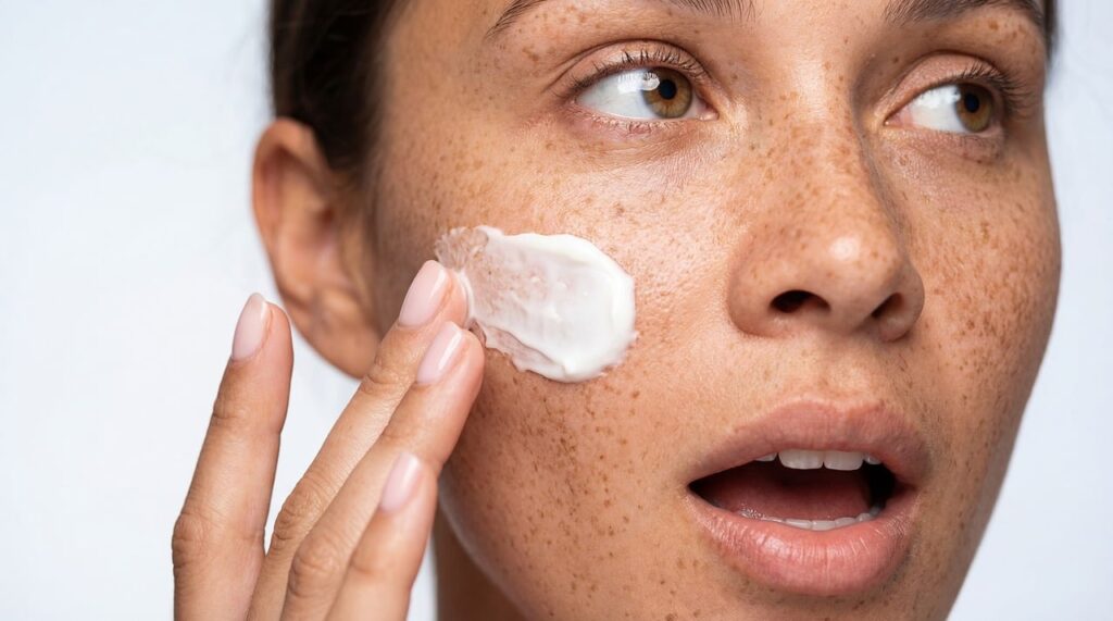 Peau mixte routine soin visage